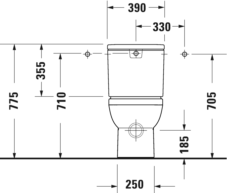 2182090000 Компакт унитаз с бачком Белый Duravit  Германия  - Вид №9