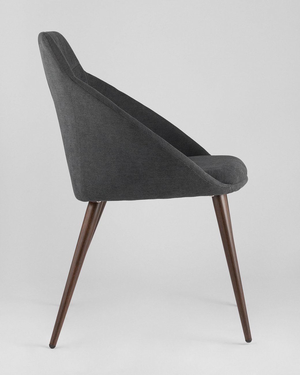 Стул со спинкой и подлокотниками серый "Квини" STOOL GROUP ДИЗАЙНЕРСКИЕ, ИНТЕРЬЕРНЫЕ 00-3946221 Серый  - Вид №3