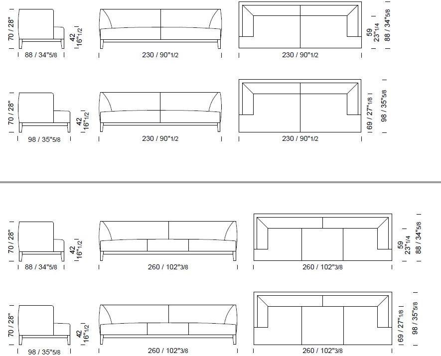 Borzalino Модульный тканевый диван Greg sun-id-1407638 - Вид №4