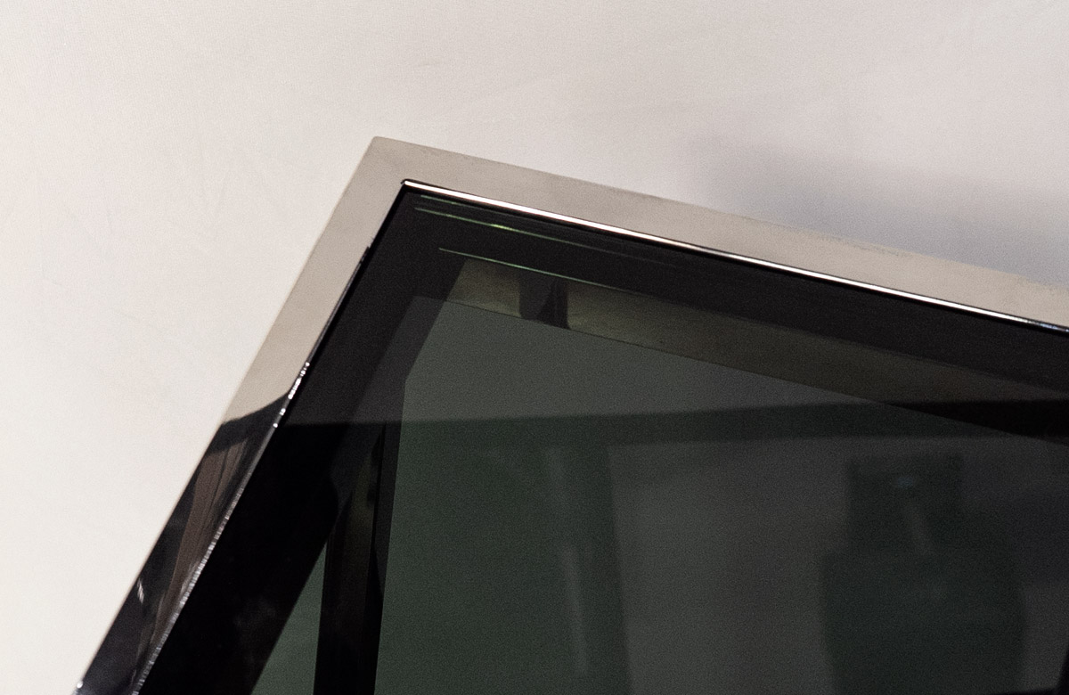 Прикроватный столик хром с черным топом 33 см Gigi DELIGHT COLLECTION  00-3869934 Хром  - Вид №2