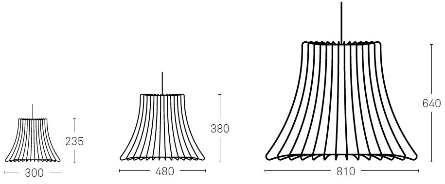 Deadgood Подвесной светильник из стали с прямым светом Wire Wl2s/m/l - Вид №9
