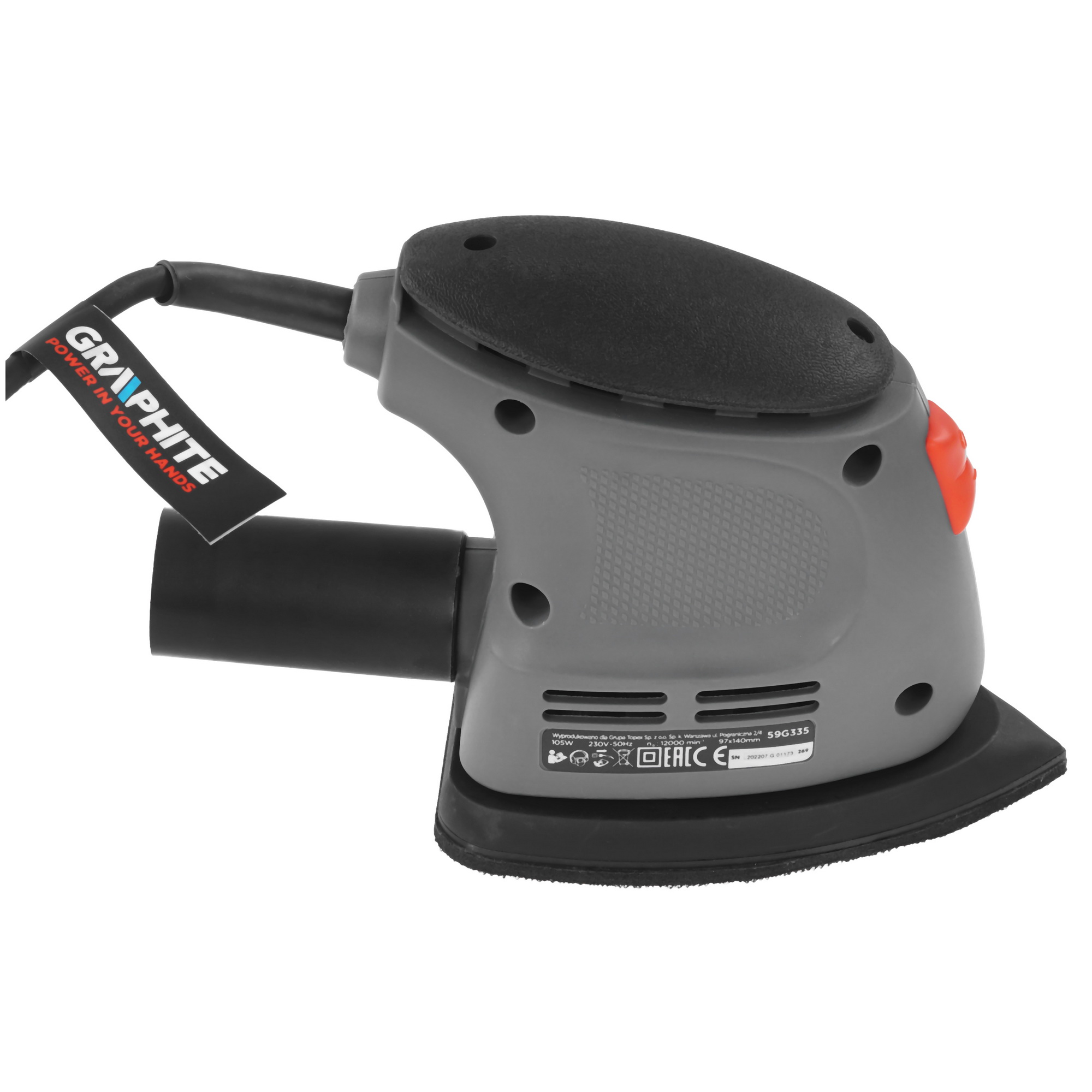 Виброшлифовальная машина GRAPHITE 59G335 5490438 STDN-0106976 - Вид №3