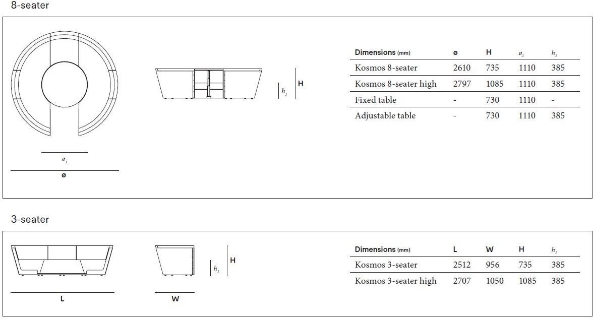 Extremis Изогнутый диван из экокожи Kosmos sun-id-1476293 - Вид №21