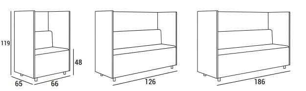 Секционный диван с огнестойкой обивкой Domingo Salotti Levy ARCH-00050429 - Вид №3