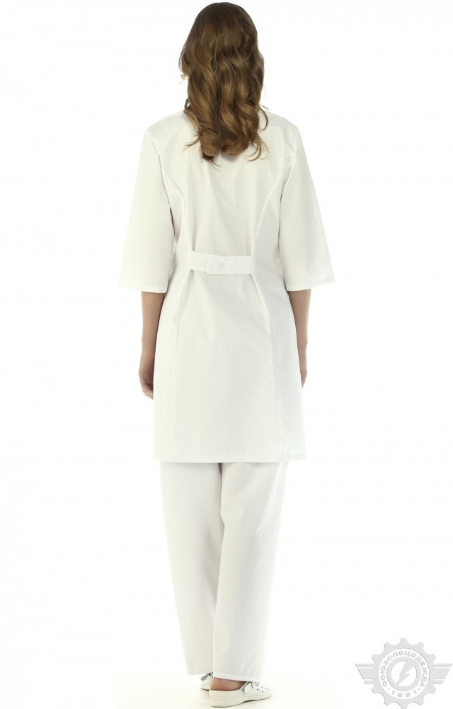 63683 Халат "Сервис-Люкс" белый  Медицинская одежда  размер 46/158-164 Спецодежда  - Вид №7