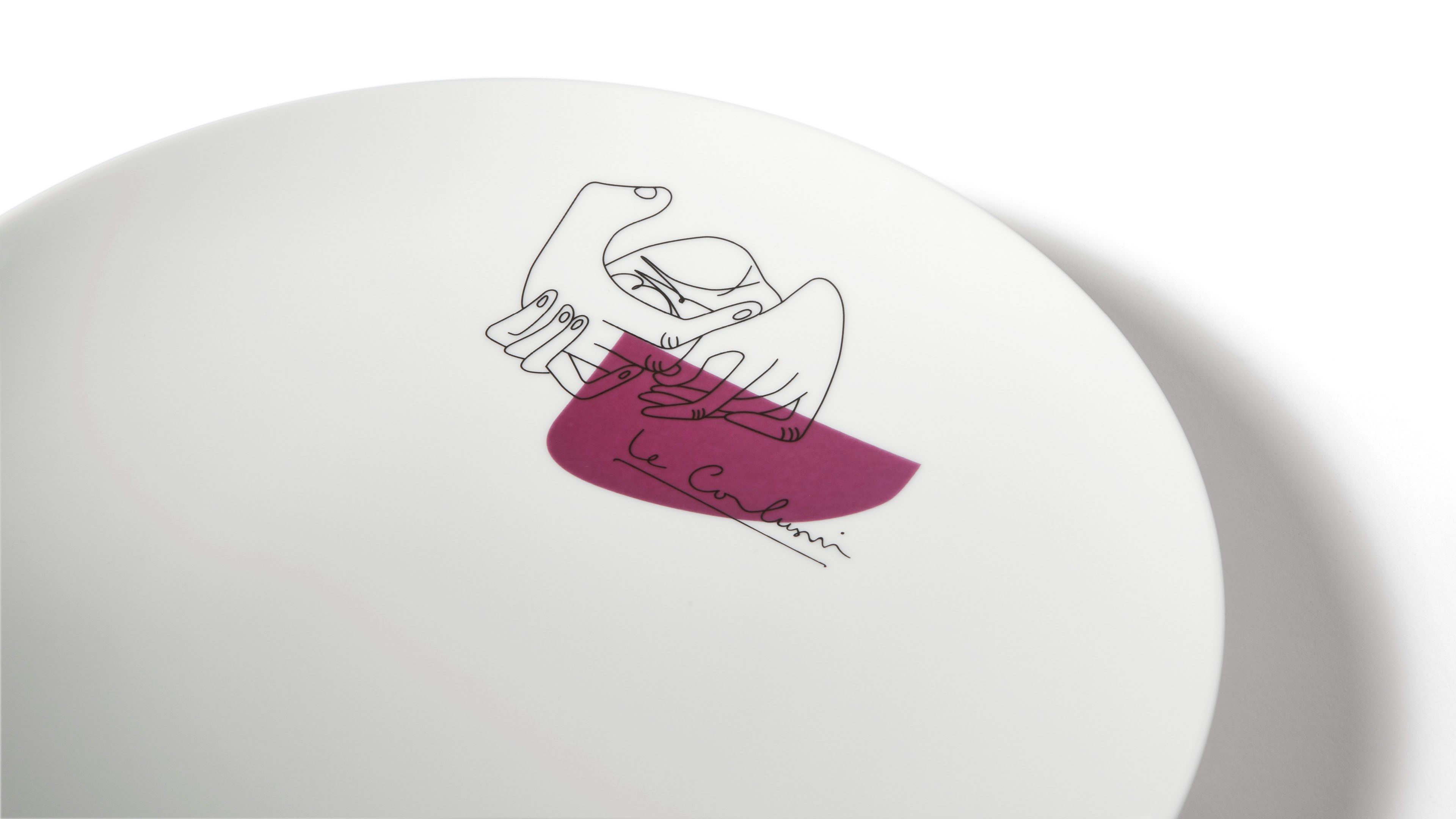 Набор из 2 фарфоровых десертных тарелок CASSINA Gnr Service Prunier ARCH-00039023 - Вид №8