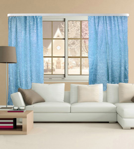 90767145 Штора на шторной ленте Belleza Тергалет 270х260 см цвет голубой STLM-0374708 BELEZZA