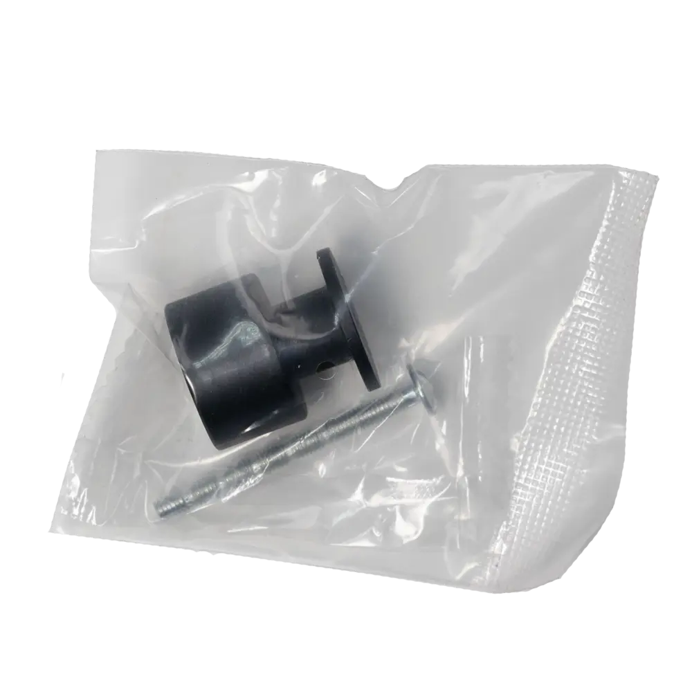 Мебельная ручка-кнопка AKS Лион черная алюминиевая 88909449 STLM-1352911 - Вид №6