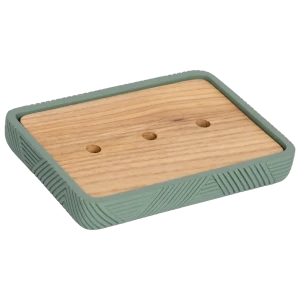 Мыльница Vidage Инта из полирезина зеленого цвета 89380370