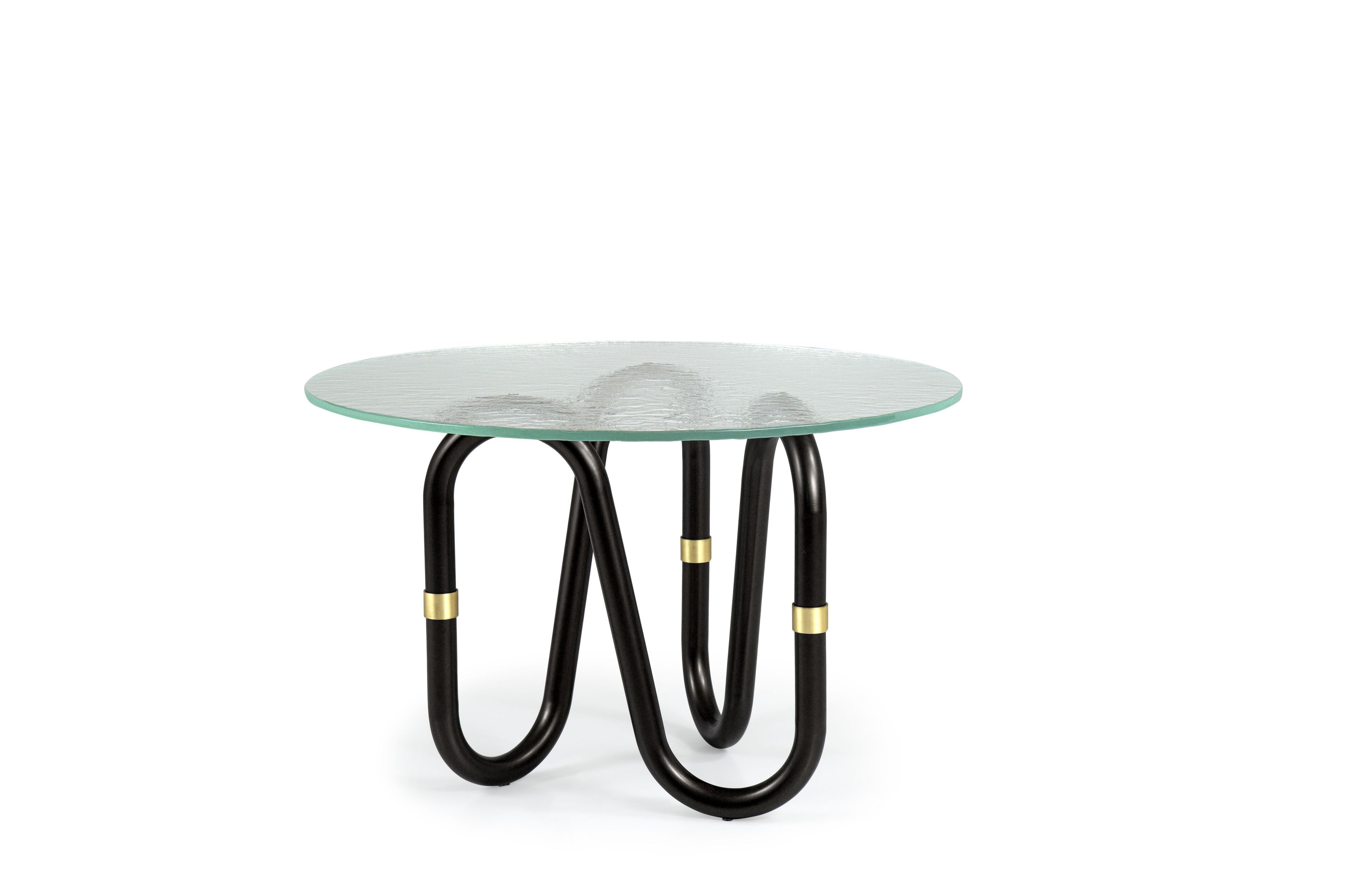 Круглый стеклянный журнальный столик Borzalino FLOW ARCH-00118094 - Вид №3