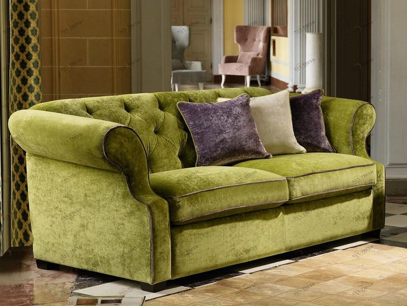 Domingo Salotti Тафтинговый 3-местный диван из ткани Benjamin sun-id-1489680