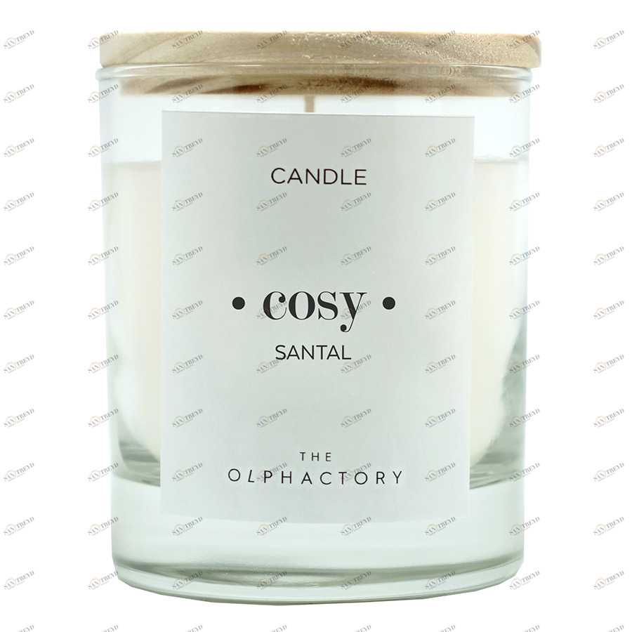 Свеча ароматическая The Olphactory Cosy "Сандал" AMBIENTAIR  00-3894986 Белый 