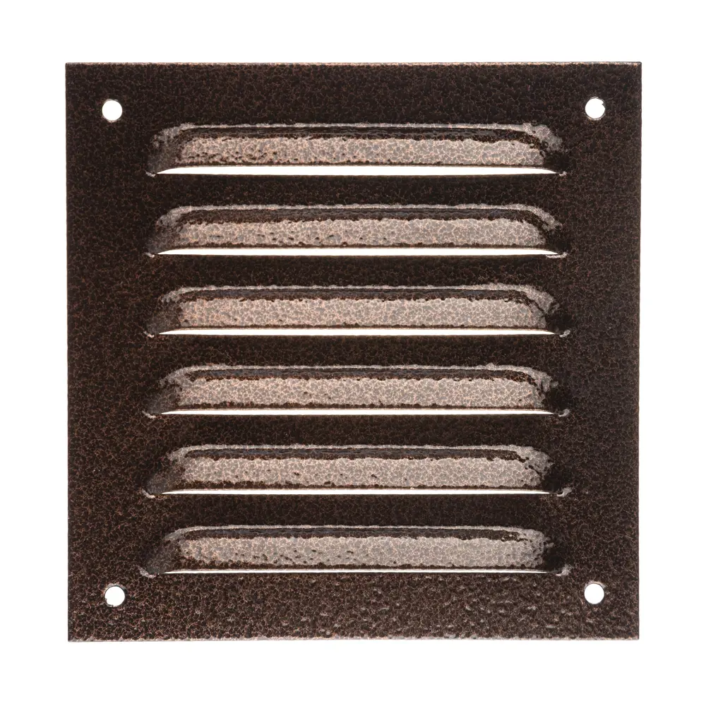 Вентиляционная решетка ORE коричневая металлическая 125х125 мм 84653730 STLM-0053242 - Вид №1