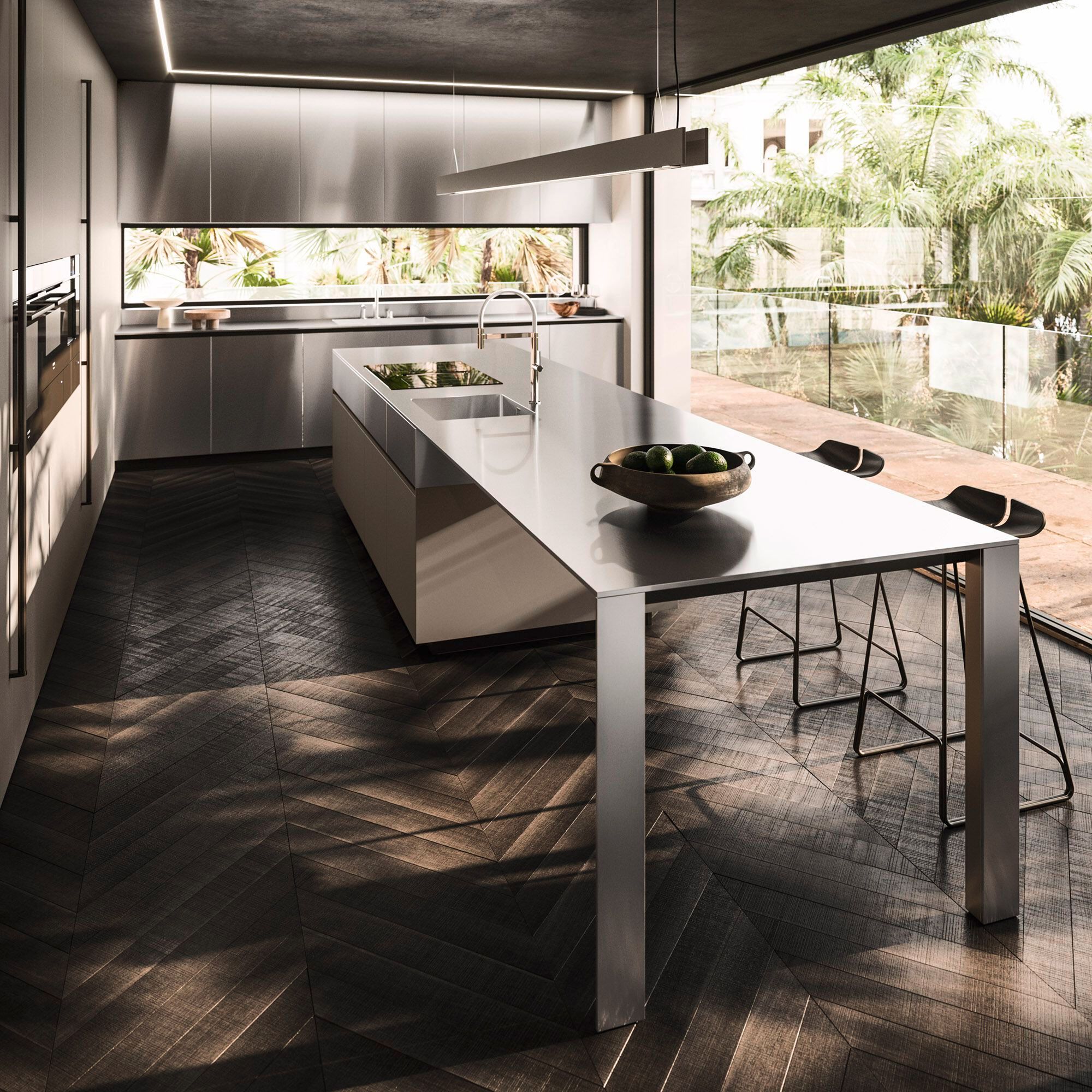 Встроенная кухня с островом Arrital Ak_Project ARCH-00137190 - Вид №3