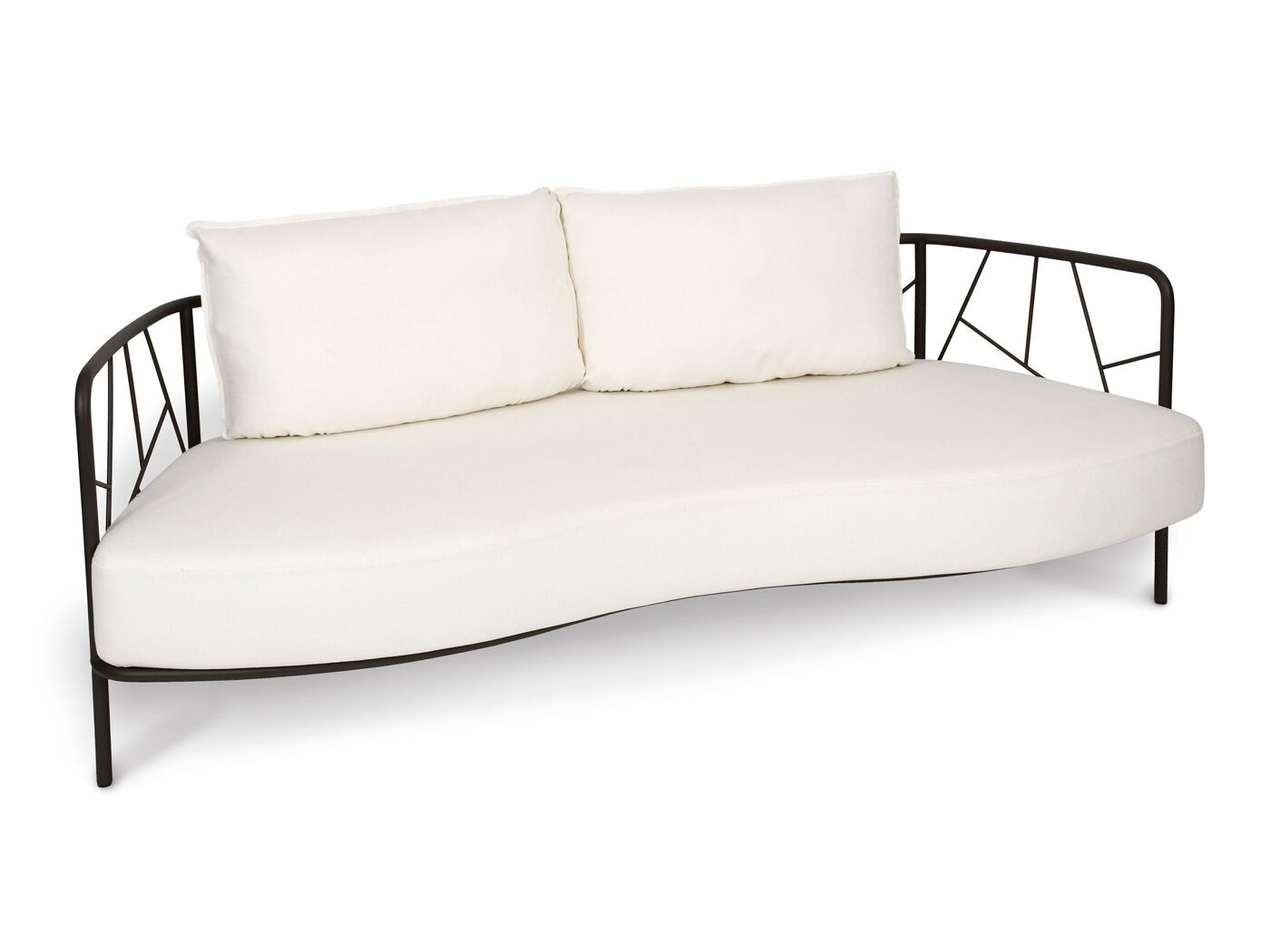 Садовый диван из нержавеющей стали FISCHER MÖBEL Aura ARCH-00037909