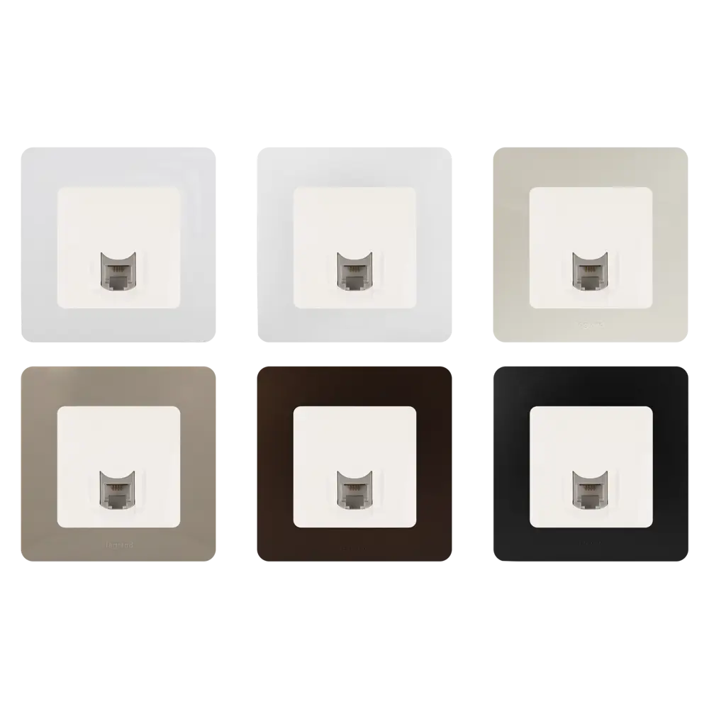 Телефонная розетка Legrand Etika RJ11 для скрытого монтажа 17356231 STLM-0007965 - Вид №1