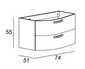 Мебель для ванной CEZARES COMFORT 54357 Larice - Вид №2