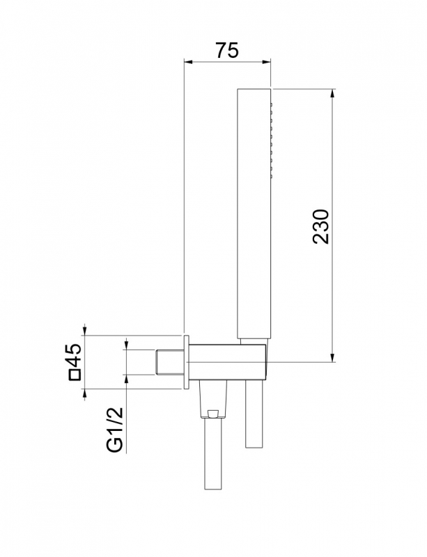 AC1045015 Душевой гарнитур , хром Webert #VALUE!  - Вид №1