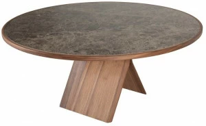Tonin Casa Круглый стол из ореха и столешница из керамогранита Still