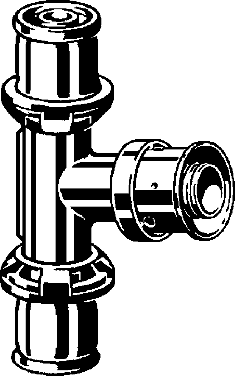 Viega Тройник Pexfit Pro 4718.7 (636319) 636 319 - Вид №1