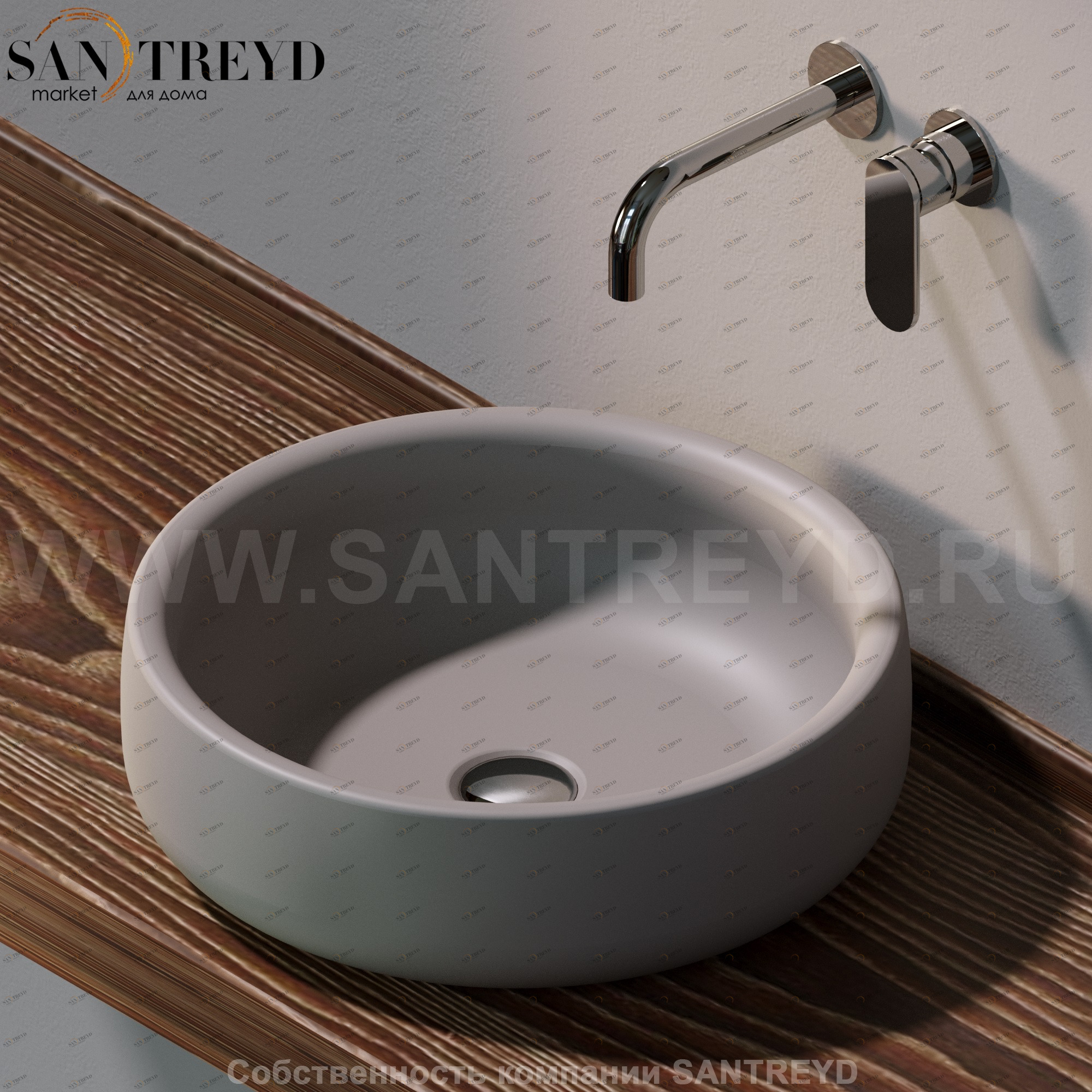 BN50A1019 Накладная раковина на столешницу  круглая Ceramica Flaminia Bonola