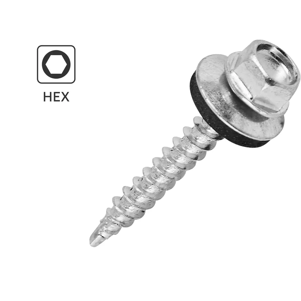 Саморезы кровельные Dilwis с пресс-шайбой 4.8x35 мм для дерева 89386377 STLM-1563231