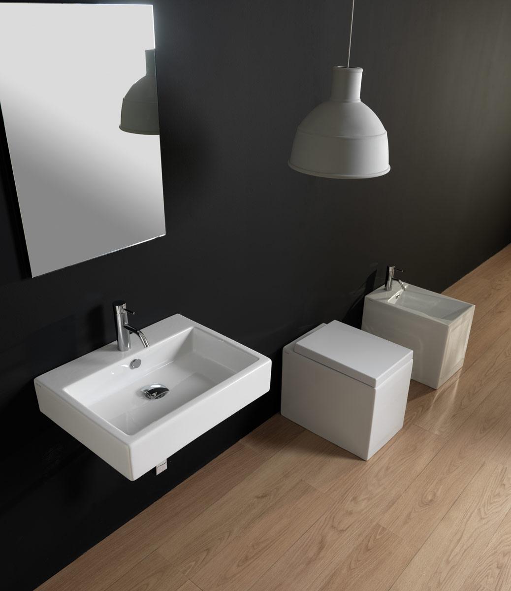 QULAV8016 Подвесная раковина настенная GSG CERAMIC Quad - Вид №1