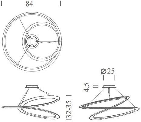 NEMO Светодиодный подвесной светильник из алюминия Kepler sun-id-1451661 - Вид №5