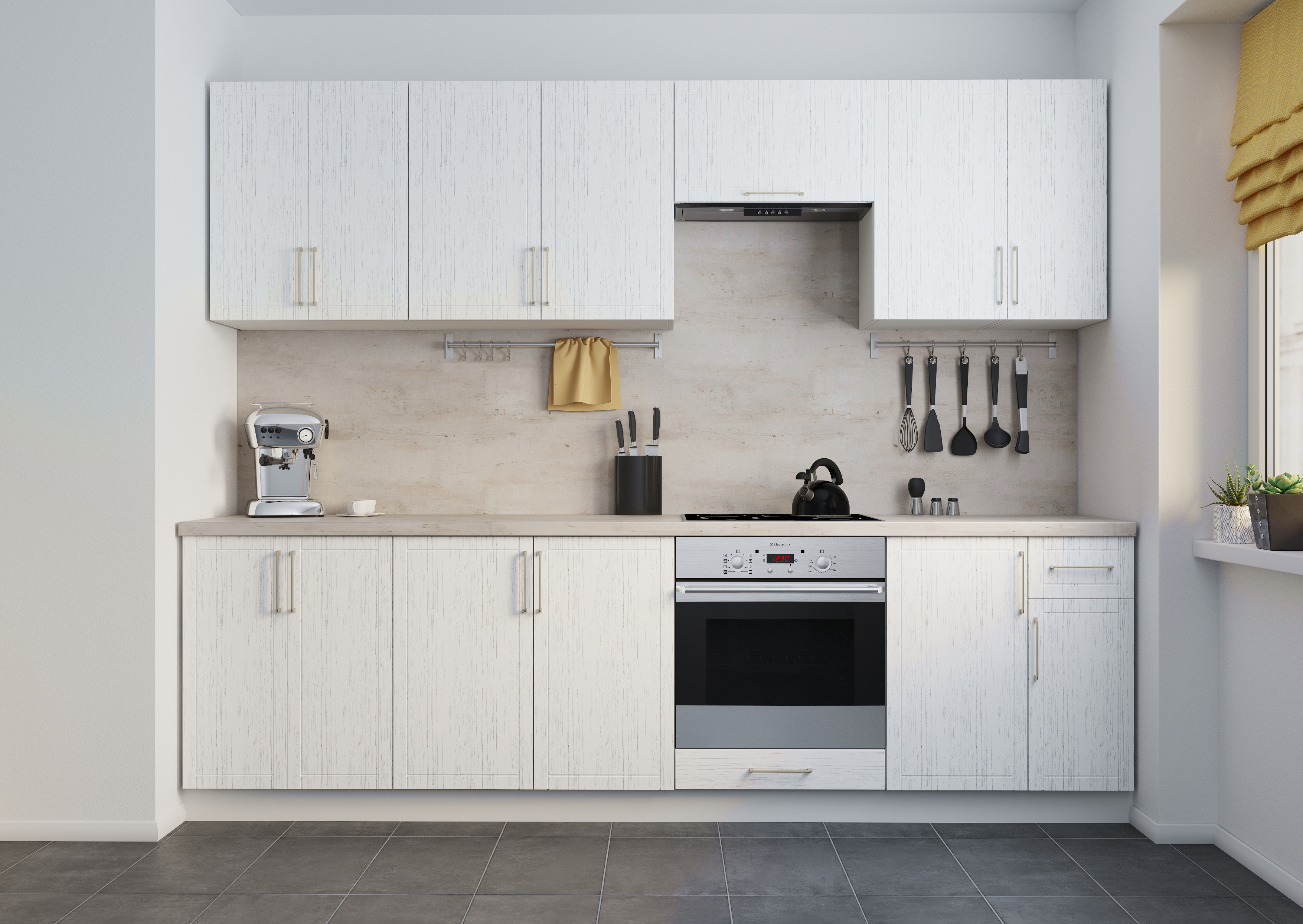 Шкаф кухонный Delinia Агидель с двумя дверцами, белый 60х82,5х58 см 86844326 STLM-0071982 - Вид №4