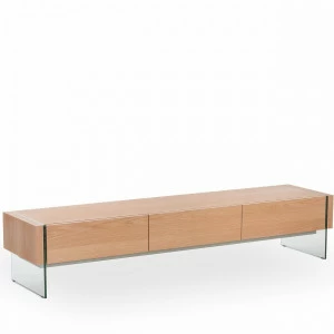 Тумба под телевизор длинная коричневая Roble от Angel Cerda ANGEL CERDA  241857 Коричневый