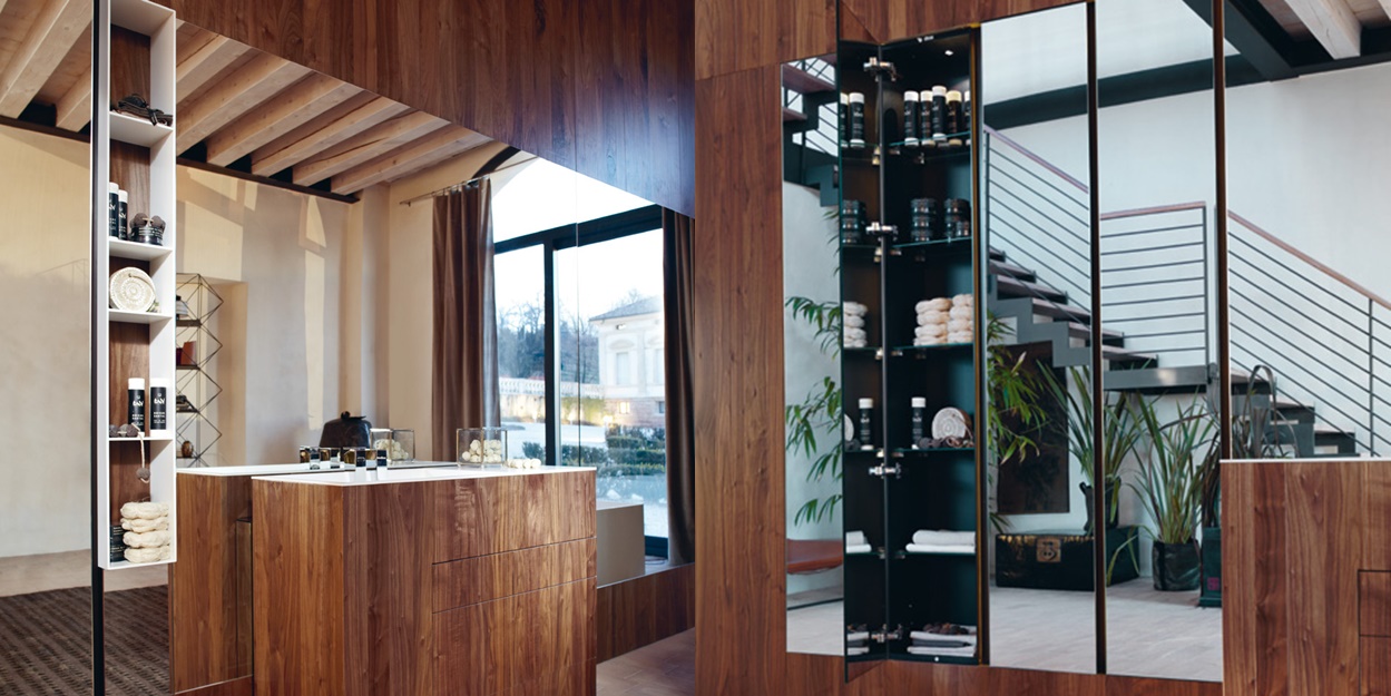 Комбинация ванной комнаты T07 в отделке Short 100 Milltek / 10 Noce Americano MILLDUE TOUCH TOUCH07 - Вид №4