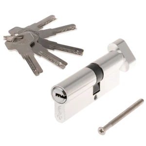 Цилиндр Vanger VM-80 35x45 мм ключ-вертушка цвет хром