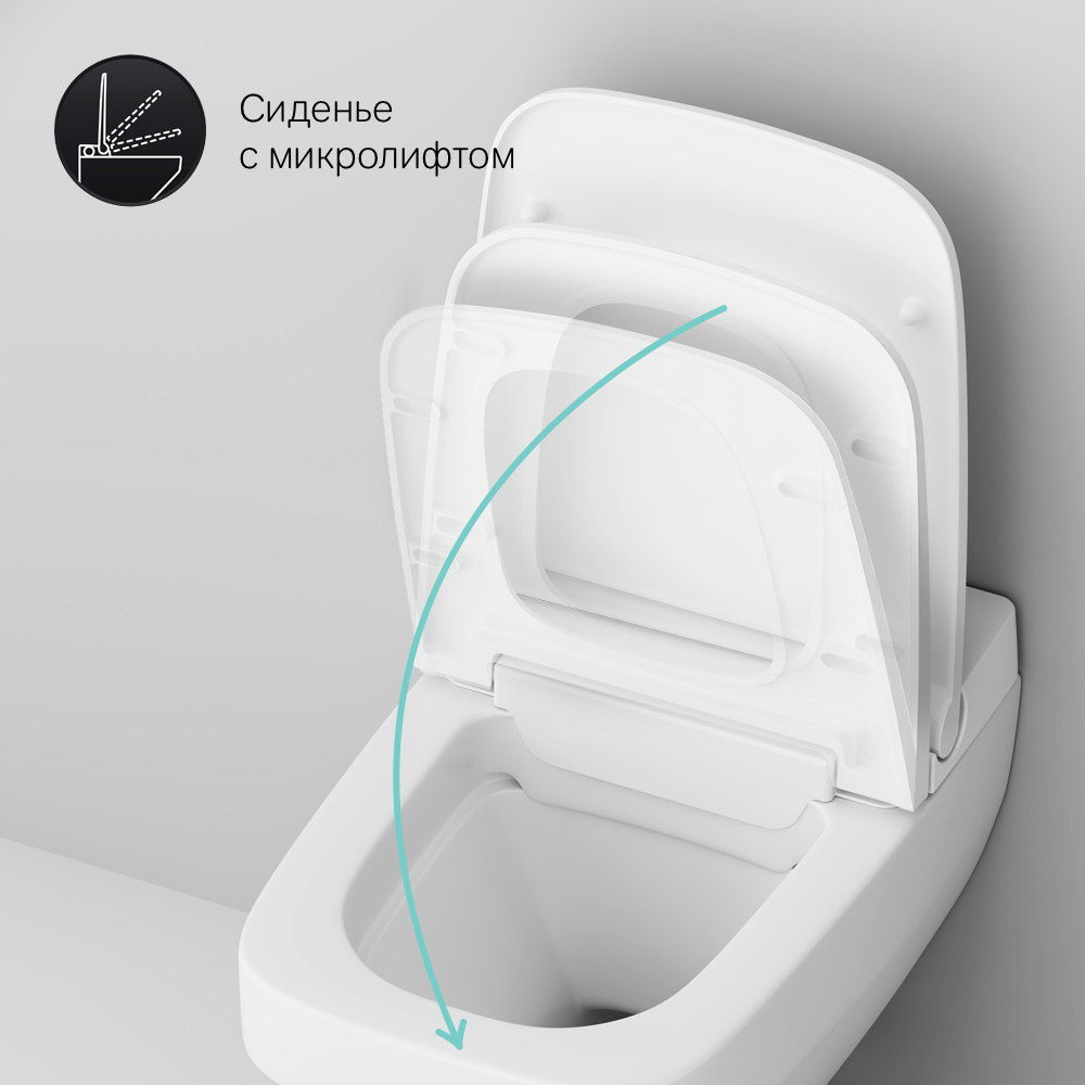 CCC50A1700SC Inspire V2.0 подвесной унитаз с интегрированным электронным биде TouchReel AM.PM Inspire 2.0  - Вид №8