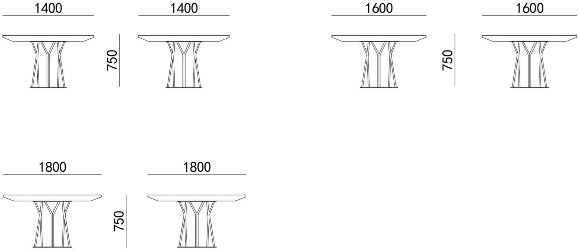 HC28 Cosmo Круглый обеденный стол из мрамора  11c003 / 11c004  - Вид №1