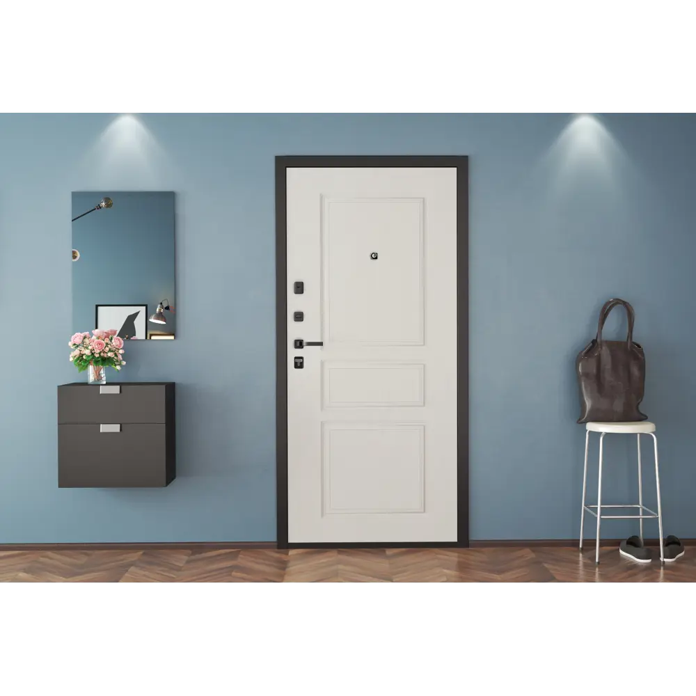 Дверь входная металлическая Классика 98x205 см левая белый DOORHAN STLM-2201594 - Вид №7