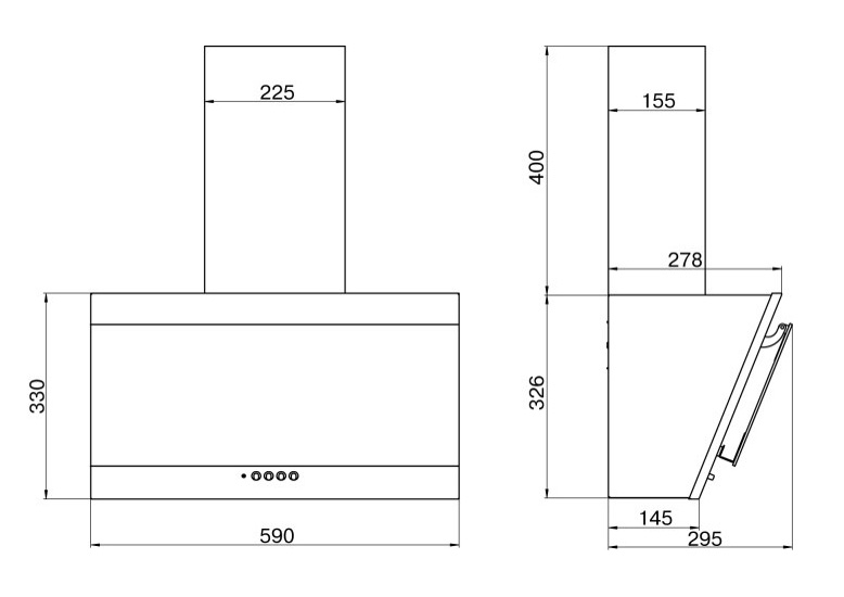 4847383 Вытяжка наклонная ELIKOR Титан 60П-430-К3Д белый/белый STDN-0057233 - Вид №10
