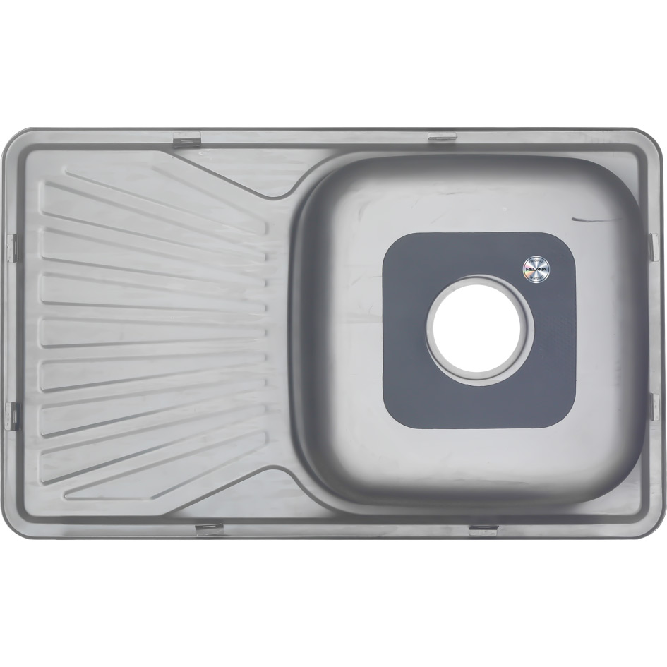 Мойка 7848 U MELANA 0,6/160 врезная прямоугольная с сифоном (217 t *10) 217 t (*10) - Вид №3
