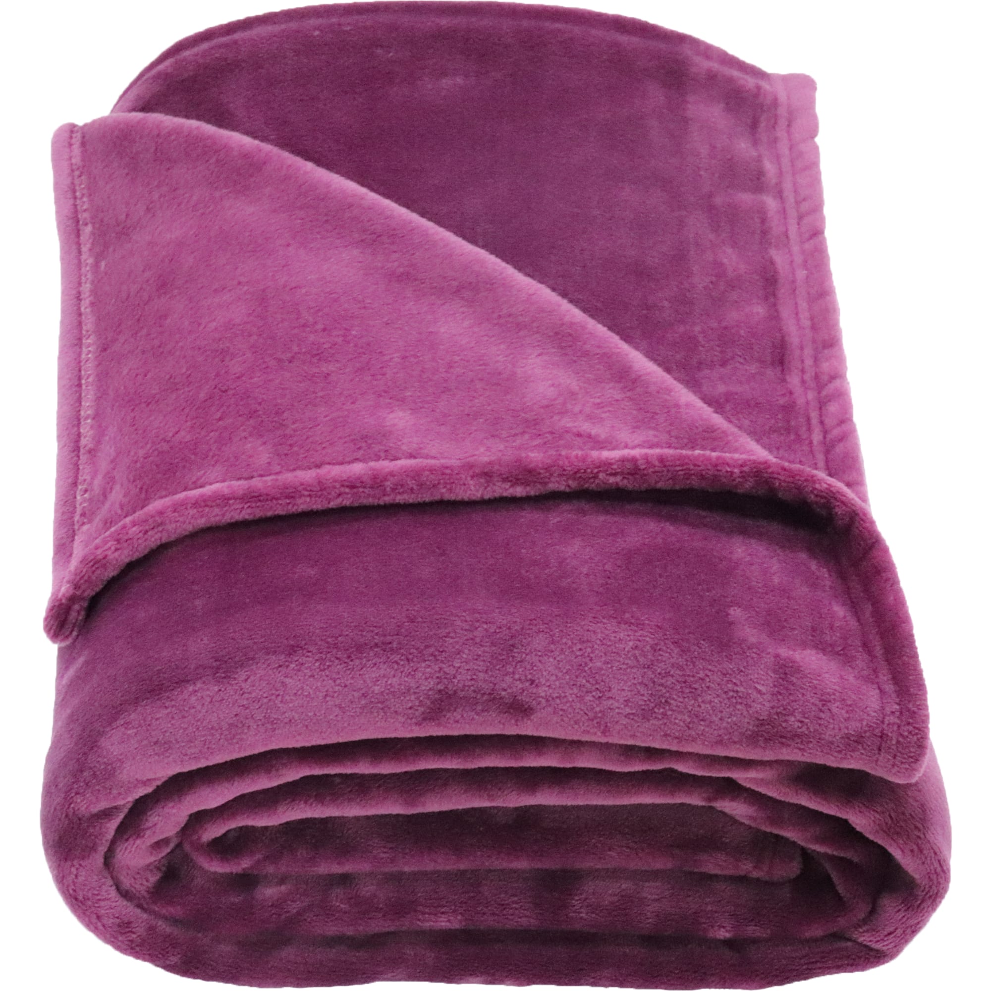 84378934 Плед «» 180x200 см фланель цвет фиолетовый Jimena Santreyd  - Вид №2