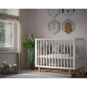 91697600 Кровать детская Incanto Papi 60x120 см Дерево цвет белый/бук STLM-1335557