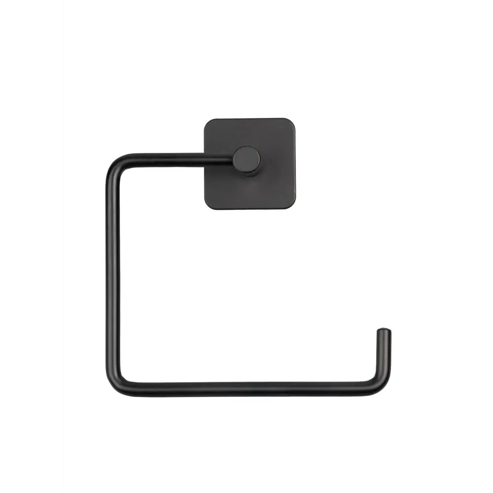 Держатель для туалетной бумаги Аквалиния на липучке цвет черный Черный на липучке STLM-2129190