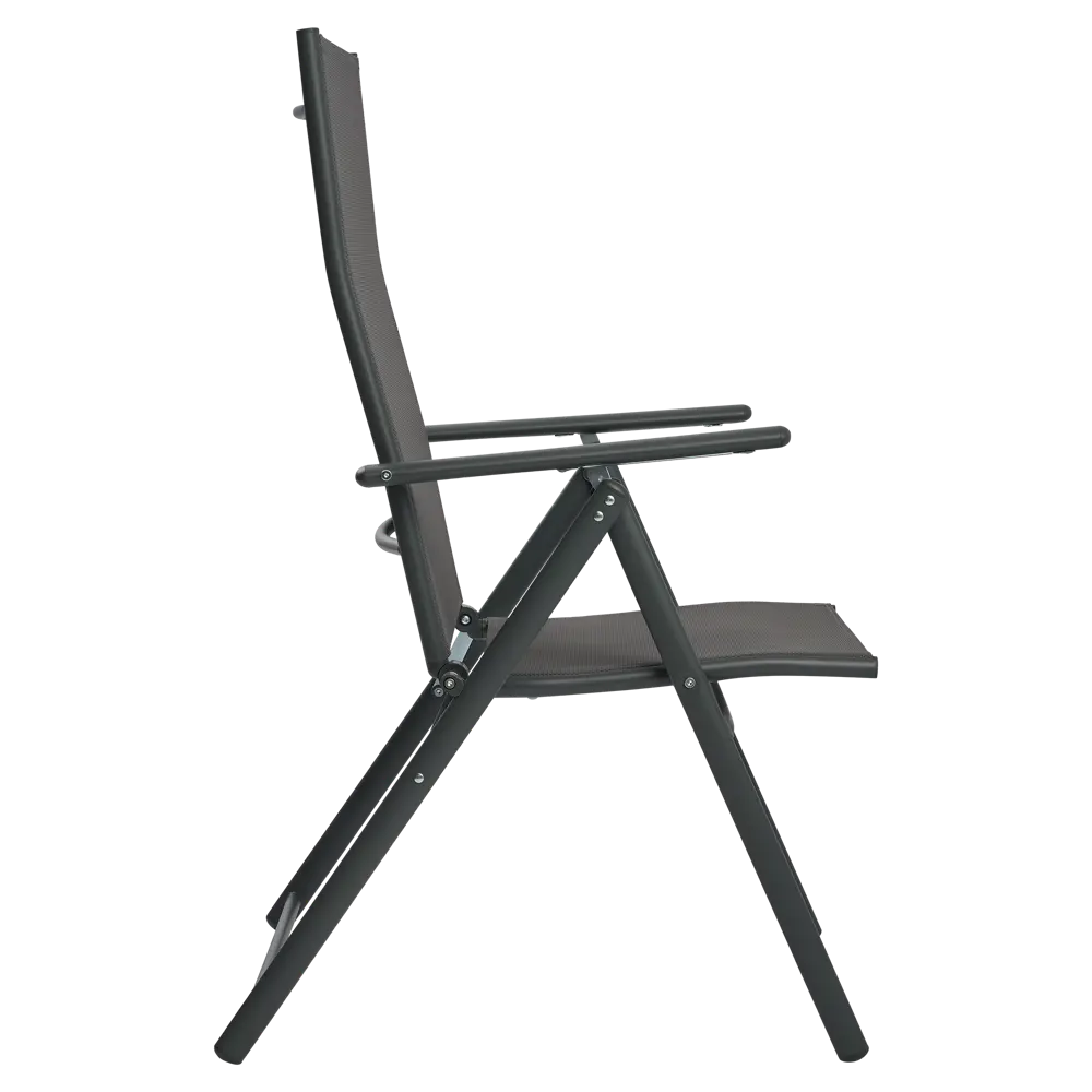 Стул садовый складной BEGINIA Alma 57x68x105 см сталь серый STLM-2023801 - Вид №7