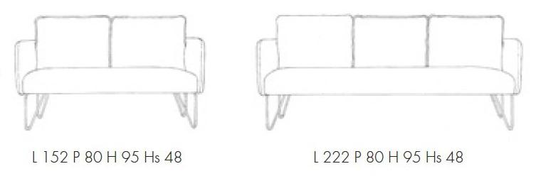 Adrenalina 2-х местный тканевый диван со съемным чехлом Doumo sun-id-1441199 - Вид №3
