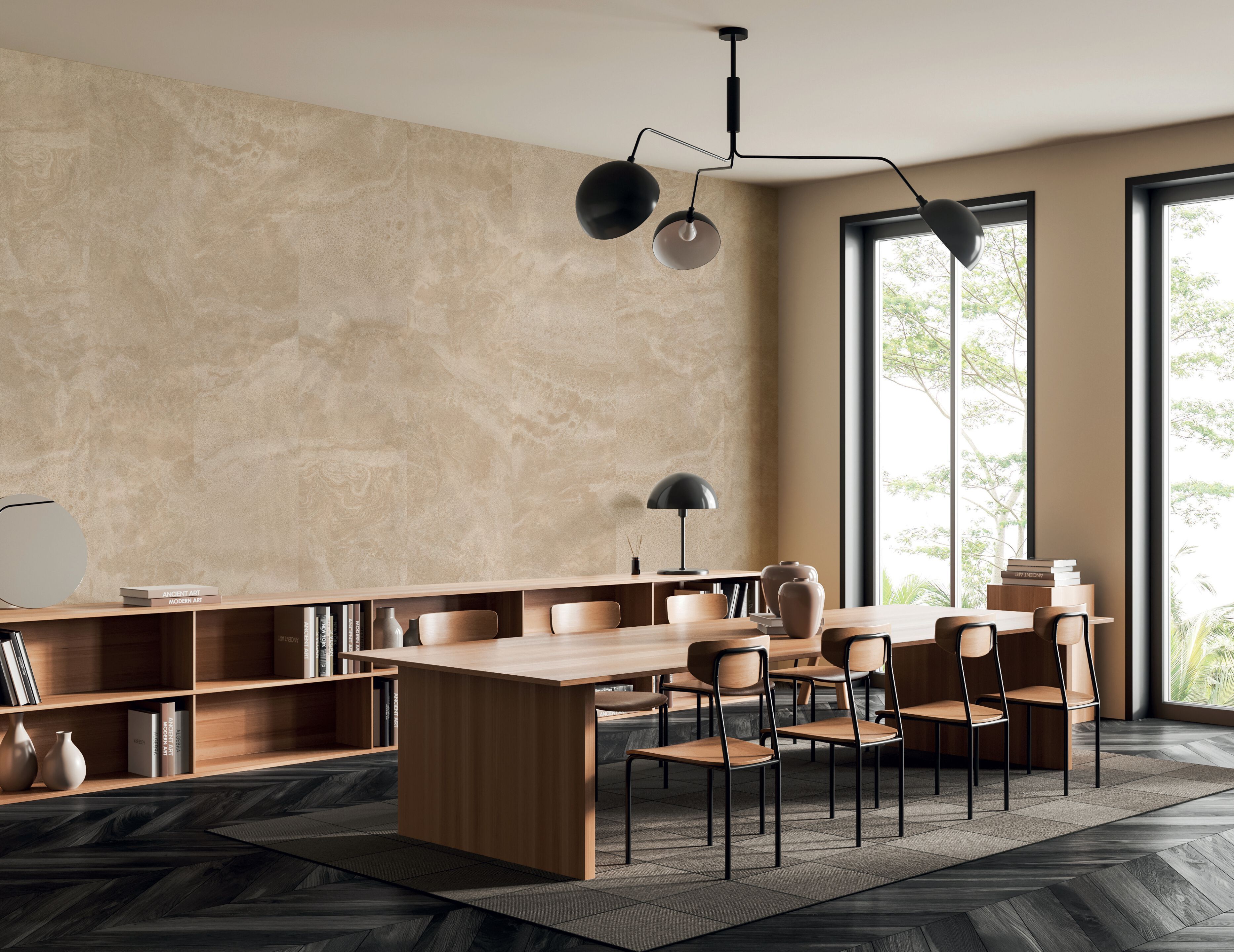 Обои с лазерной маркировкой на бархате TEXAM Королевский ARCH-00025723 - Вид №1