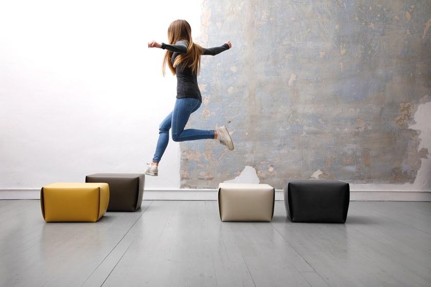 ManifestoDesign Прямоугольный кожаный пуф с обивкой sun-id-1366134 - Вид №7