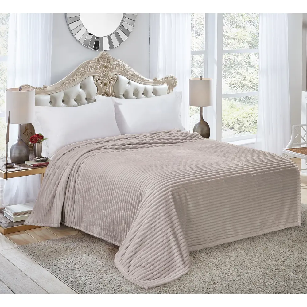 СТОЛИЦА ТЕКСТИЛЯ Плед Strips - розовый уют для дома и отдыха 89312864 STLM-1413775 - Вид №3