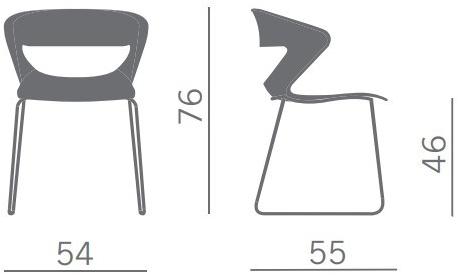 Kastel Штабелируемый пластиковый стул с санками Kicca sun-id-1480829 - Вид №2