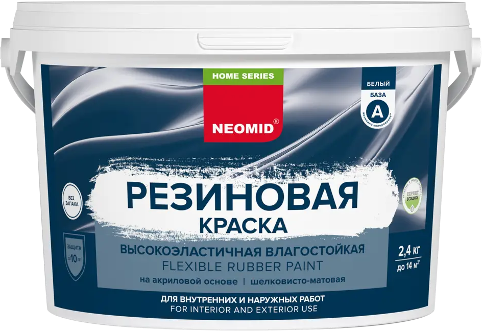 Резиновая краска NEOMID Home Series для фасадов и интерьеров 89094587