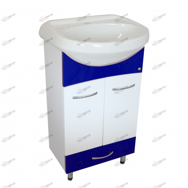 Тумба Браво 50 - Стиль синий с ящик. (К) 11903 VAKO 2323105