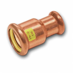 1102402818 SANHA 10240 пресс-фитинг газ, медь, муфта редукцион. ВПр-ВПр 28x18 мм