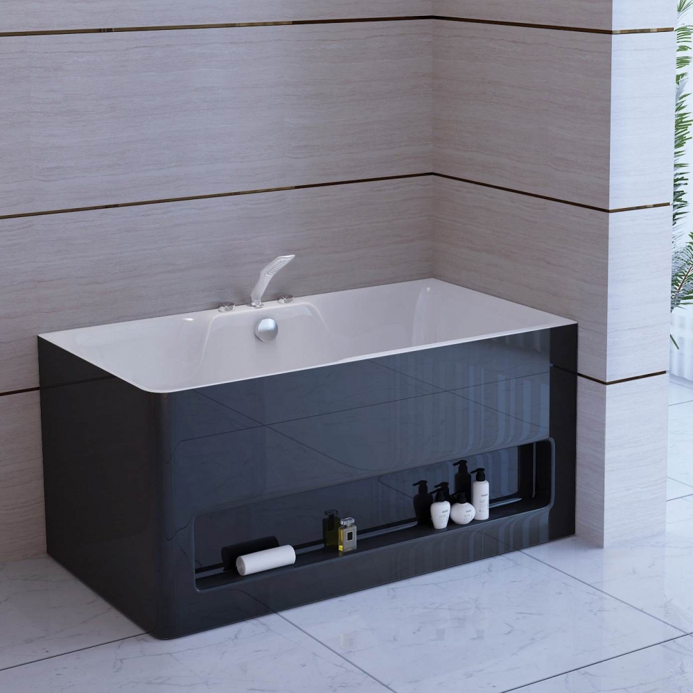 M627 black Ванна акриловая SSWW 
